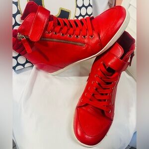 Mix No. 6 Red High-Top Gwelia Sneakers